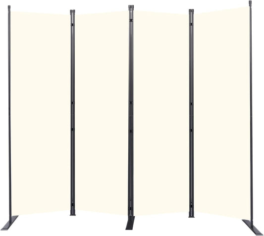 Room Divider 6FT Portable Room Dividers and Folding Privacy Screens, 88'' W Fabric Divider for Room Separation, 4 Panel Partition Room Dividers Freestanding Wall Divider Screen for Dorm Studio Office