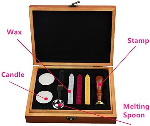 Vintage Alphabet Initial Y Wax Seal Sealing Stamp Sealing Wax Sticks Spoon Wood Box Set Classical Old-fashioned Antique Alphabet Invitation Package Seal Wax Stamp Box Kit