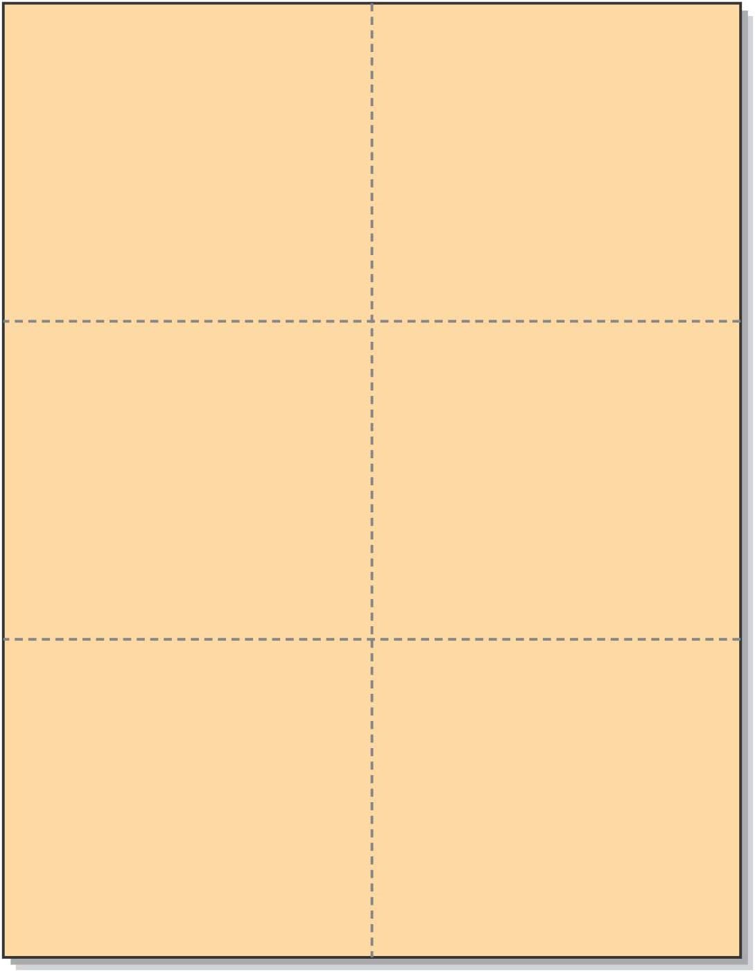 NextDayLabels - Laser Printer Blank Cards 6 up per Page, for Registration, Flower Delivery, Inventory Tags, RSVP, Trip Tickets, (Buff, 1200 Cards)