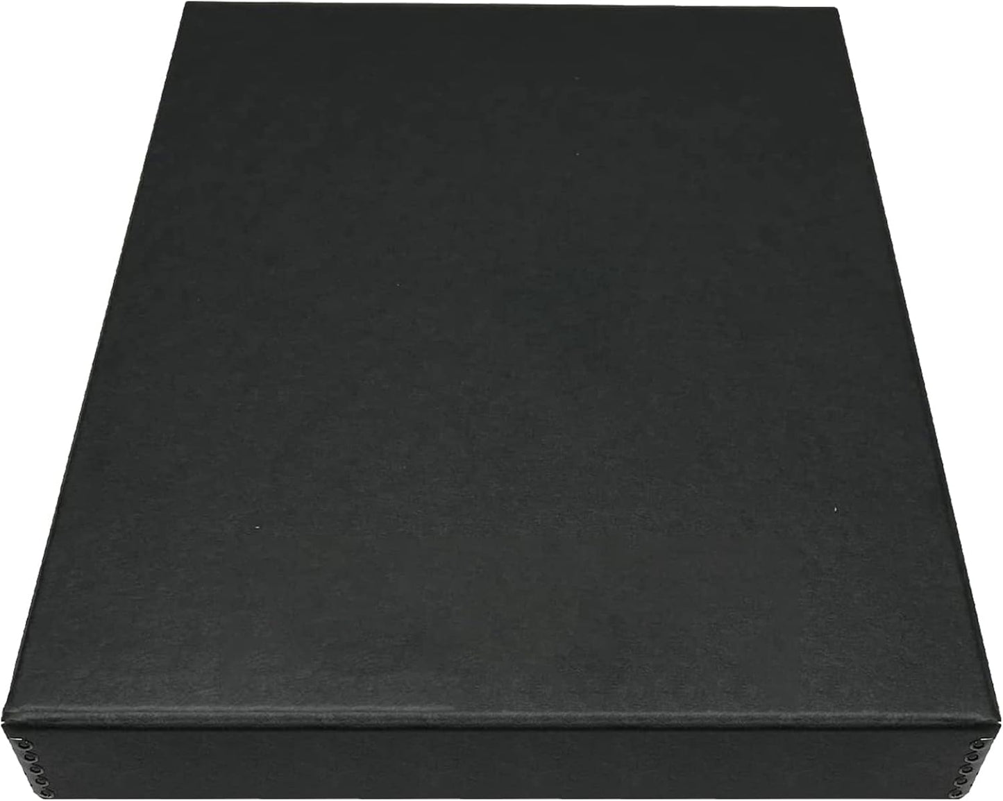 Golden State Art, Archival Folio Storage Box 11x14, Clamshell Design with Metal Edge, Preserve And Store Photos Documents Cards Prints Arts Crafts DIY, Black