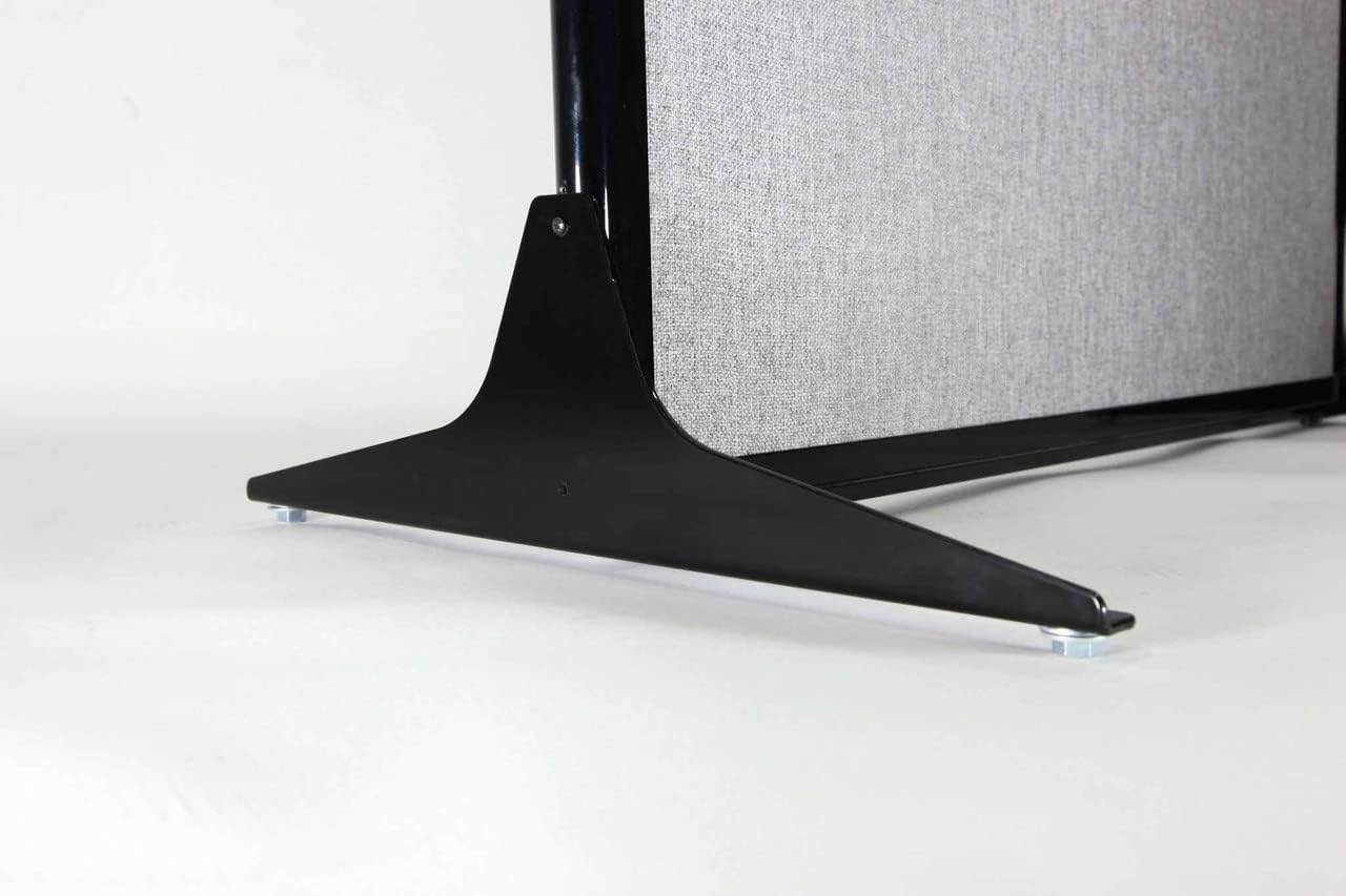 Versare Office Workstation Screen | Portable Wall Divider | Modern Cubicle | Freestanding Privacy Screen | Flexible Work Space | 3 Panels | 99" Wide x 70" Tall Beige SoundSorb Panels