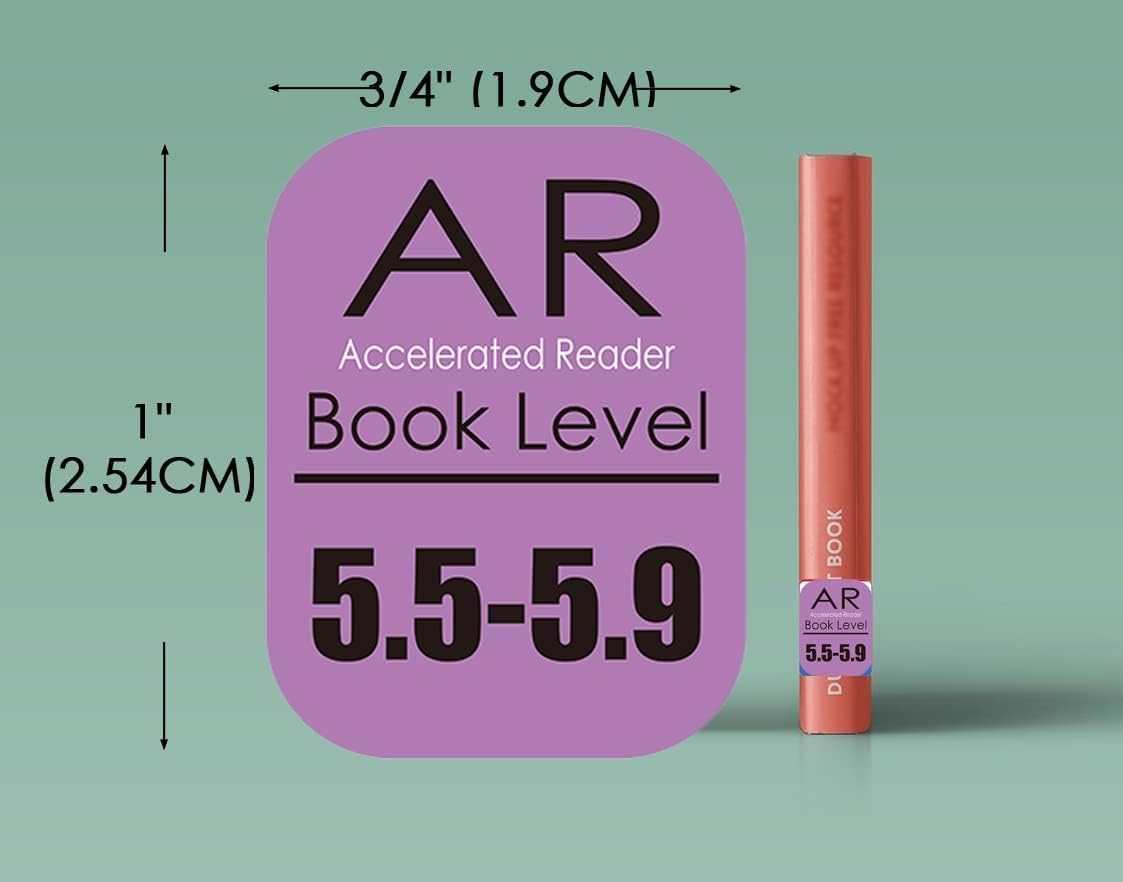 Library Genre Book Spine Labels | 450pcs Classroom Classification Stickers for Advanced Reader Level