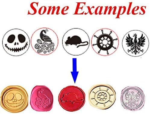 Vintage Custom Sealing Wax Seal Stamp Kit Picture Your Design Logo Picture Gold Metal Handle Wedding Invitation Embellishment Christmas Gift Wrap Package Customize Personalized Wax Seal Stamp Set