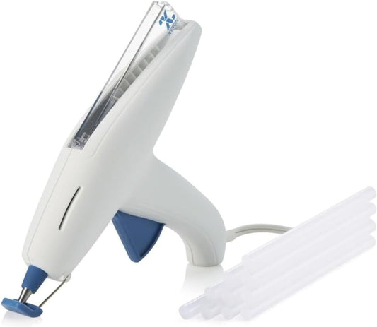 Xyron Mini Multi-Stick Hot Glue Gun, for Craft & Crafting Projects, Convenient Cartridge Holds up to 3 Sticks, Includes 10 Mini Size 4" Glue Sticks (627146)
