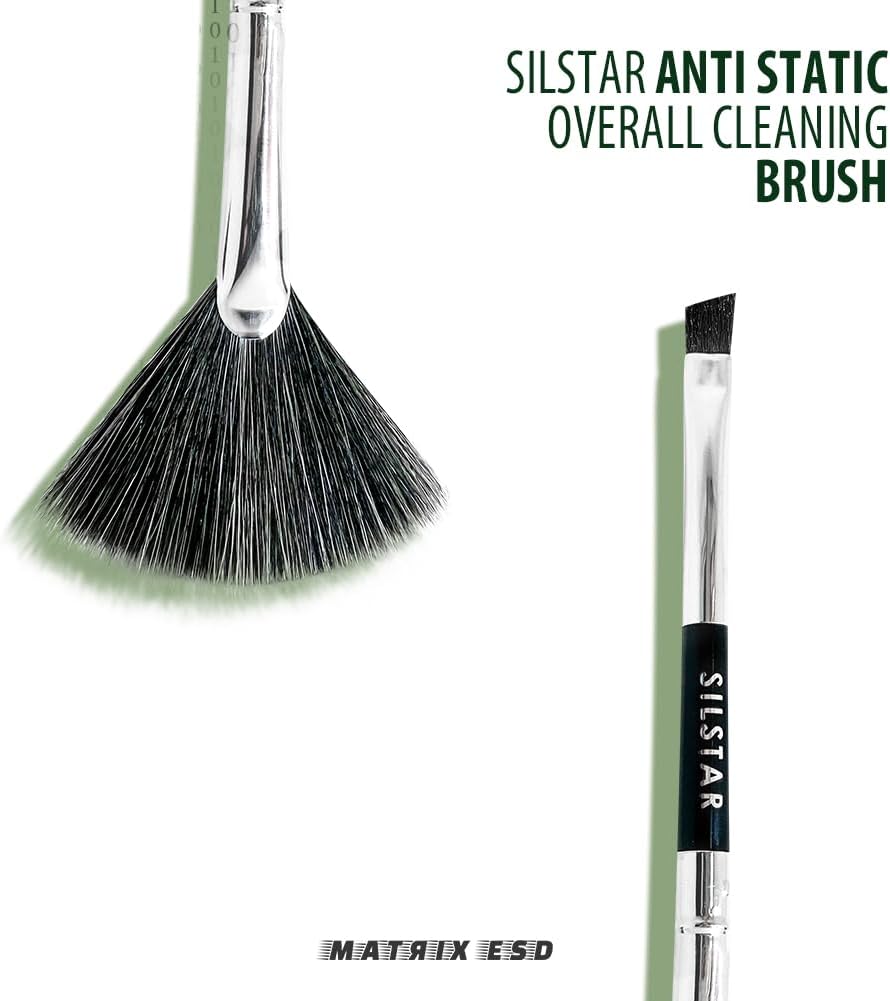 Matrix Anti Static Overall Dual-Action Cleaning Brush -Ideal for Model Kits, Figures, and Intricate Items