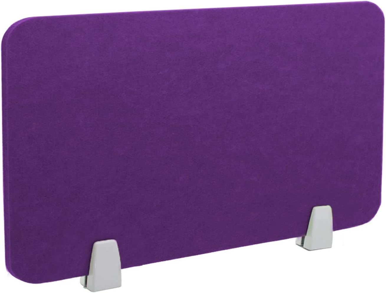 Icegrey Acoustic Desk Divider Privacy Panel Removable Sound Absorbing Desk Partition Board with 2 Clips for Student Call Centers Offices Braries Classrooms Library, Dark Purple, 15.6x15.6"