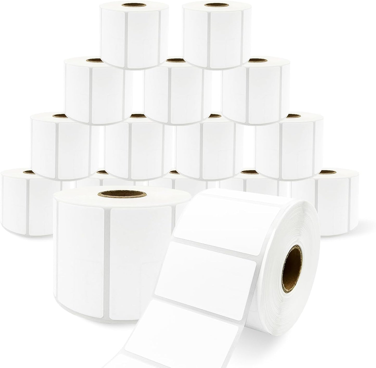 Compatible Thermal Labels Replacement for Zebra (【2.25" x 1.25"】 16 Rolls/16000Labels)