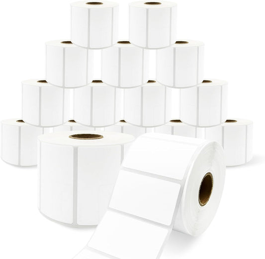 Compatible Thermal Labels Replacement for Zebra (【2.25" x 1.25"】 16 Rolls/16000Labels)