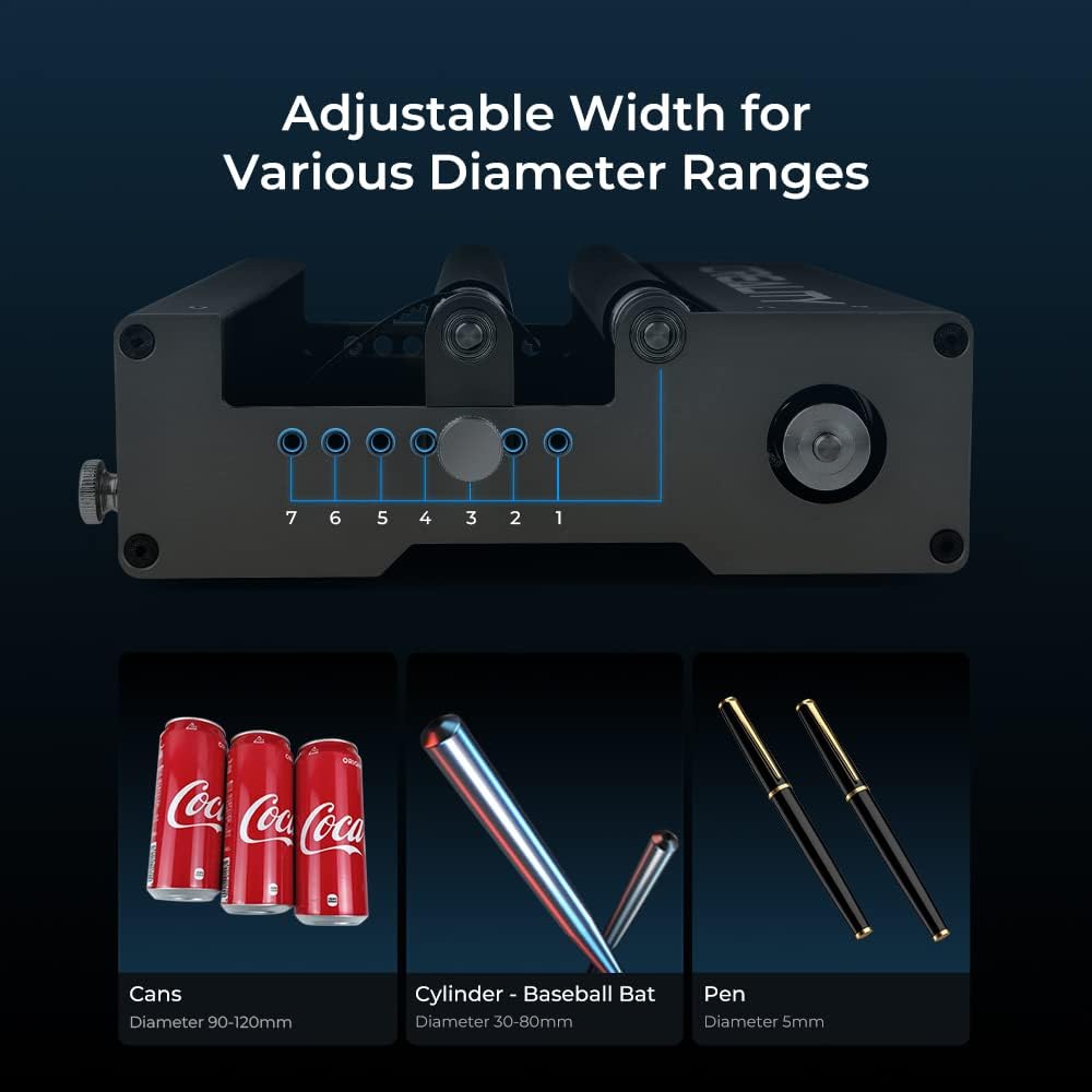 Official Creality Rotary Roller for Laser Engraving Machine, Compatible with Creality Cr-Laser Falcon 10W and 22W CR Falcon 2