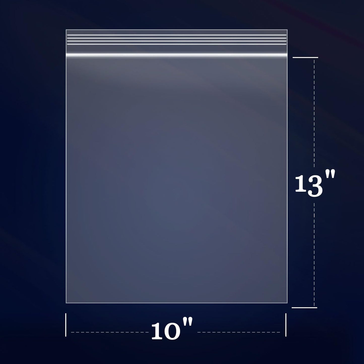 iMailer - 100 Count - 10" x 13" Clear Zip Bags - 2 Mil Reclosable Zip Plastic Poly Bags with Lock Seal Zipper for Clothing, T-Shirt, Prints, Photos, Documents