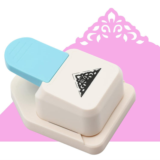 Paper Corner Punch Triangle Shape Flower Pattern, Large Craft Corner Punch Paper Cutter Portable Corner Hole Punch for Srapbooking, DIY Crafts, DIY Crafts, Card Making