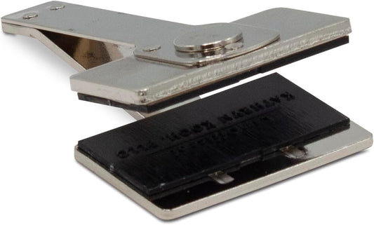 Shiny Custom Logo Embosser Insert - 1" x 2" Rectangular Personalized Paper Embosser - Insert Only