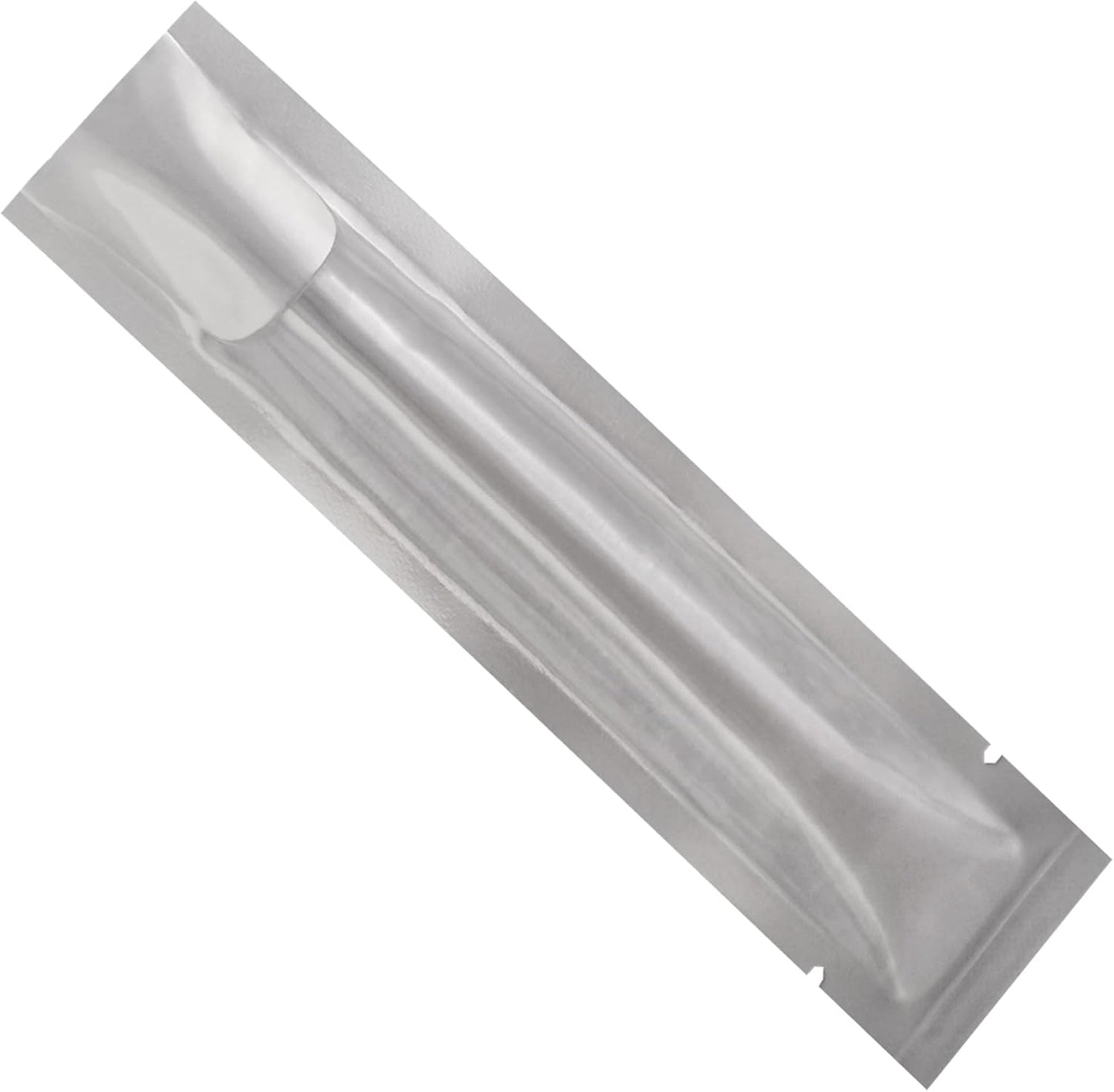 PABCK 100 Pcs 1.38x5.91 inch (inside size 0.98x5.51 inch) Clear Front Vacuum Heat Sealable Foil Bag Mylar Packets for Travel Sample Packaging Spice Candy Coffee Powder Food Storage Aluminum Foil Pouch