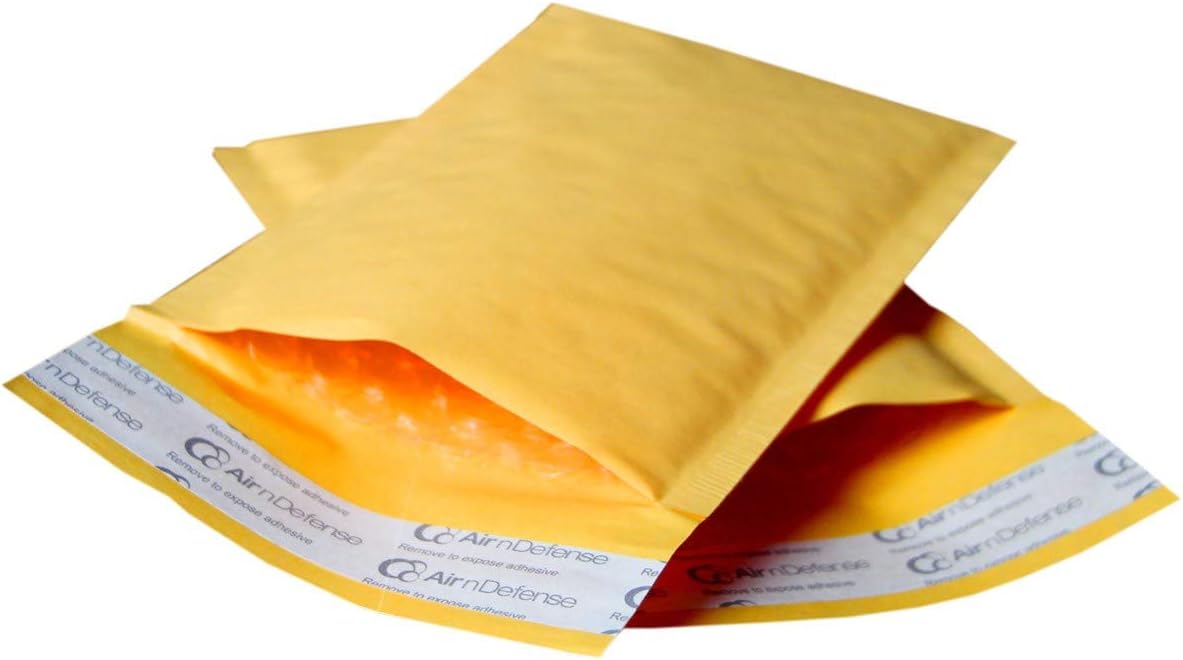 5/50/100/200/250/300/400/500/1000 pcs #6 12.5 x 19 Kraft Bubble Padded Envelopes Mailers Shipping Bags AirnDefense (500)