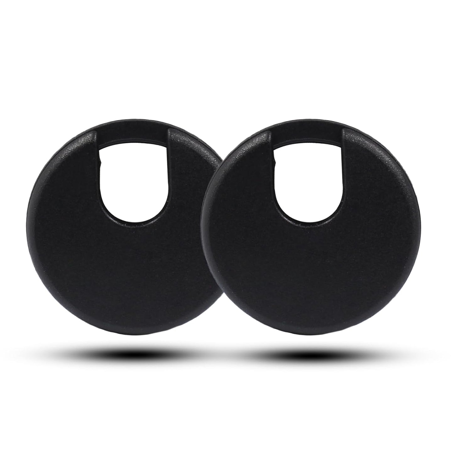 2pcs 1-1/2 Inch Desk Grommet, Plastic Desk Hole Cover, Black Cable Hole Cover, Desk Hole Grommet for Wire Cord Organizing Office Computer Desk