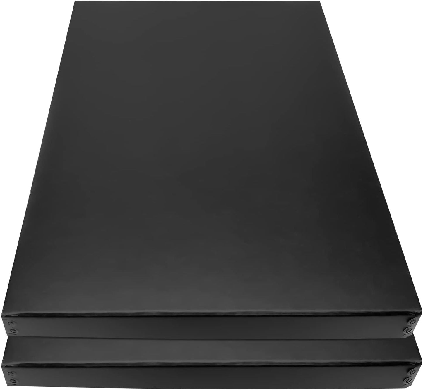 Lineco Museum Archival Storage Box, 13.75x19.75x1.5 in. Drop Front Design. Acid-Free with Metal Edge. Organize Photos, Pictures, Prints, Documents, Crafts, DIY. Black, 2 Pack