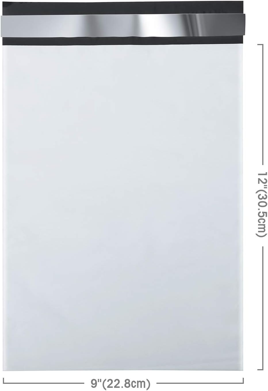 Fuxury 9x12 200 Pcs White Poly Mailers Shipping Envelopes, Self-Seal Envelopes, Enhanced Durability Multipurpose Shipping Bags Envelopes, Keeps Items Safe & Protected