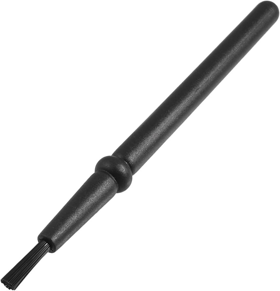 uxcell Black Round Handle PCB Cleaning Tool Anti Static Brush 5.5 inch