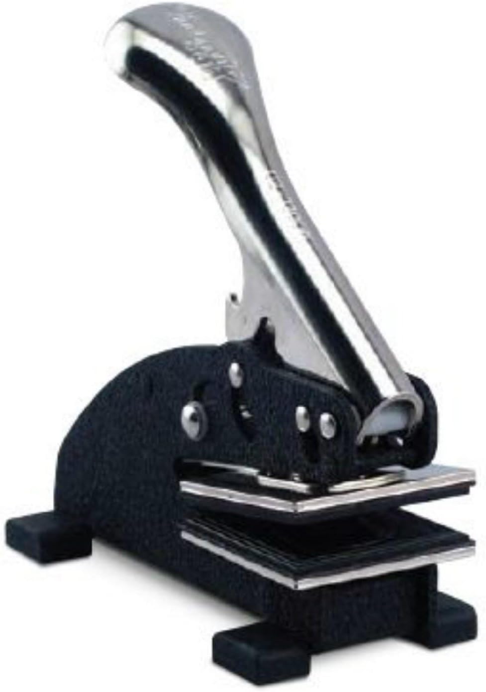 Shiny Custom Logo Embosser Insert - 1-5/8" (1.625") Square Personalized Paper Embosser - Insert Only