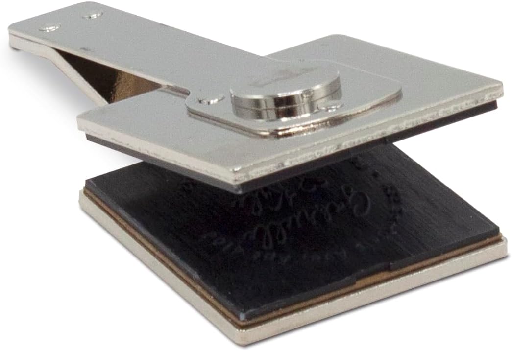 Shiny Custom Logo Embosser Insert - 1-5/8" (1.625") Square Personalized Paper Embosser - Insert Only