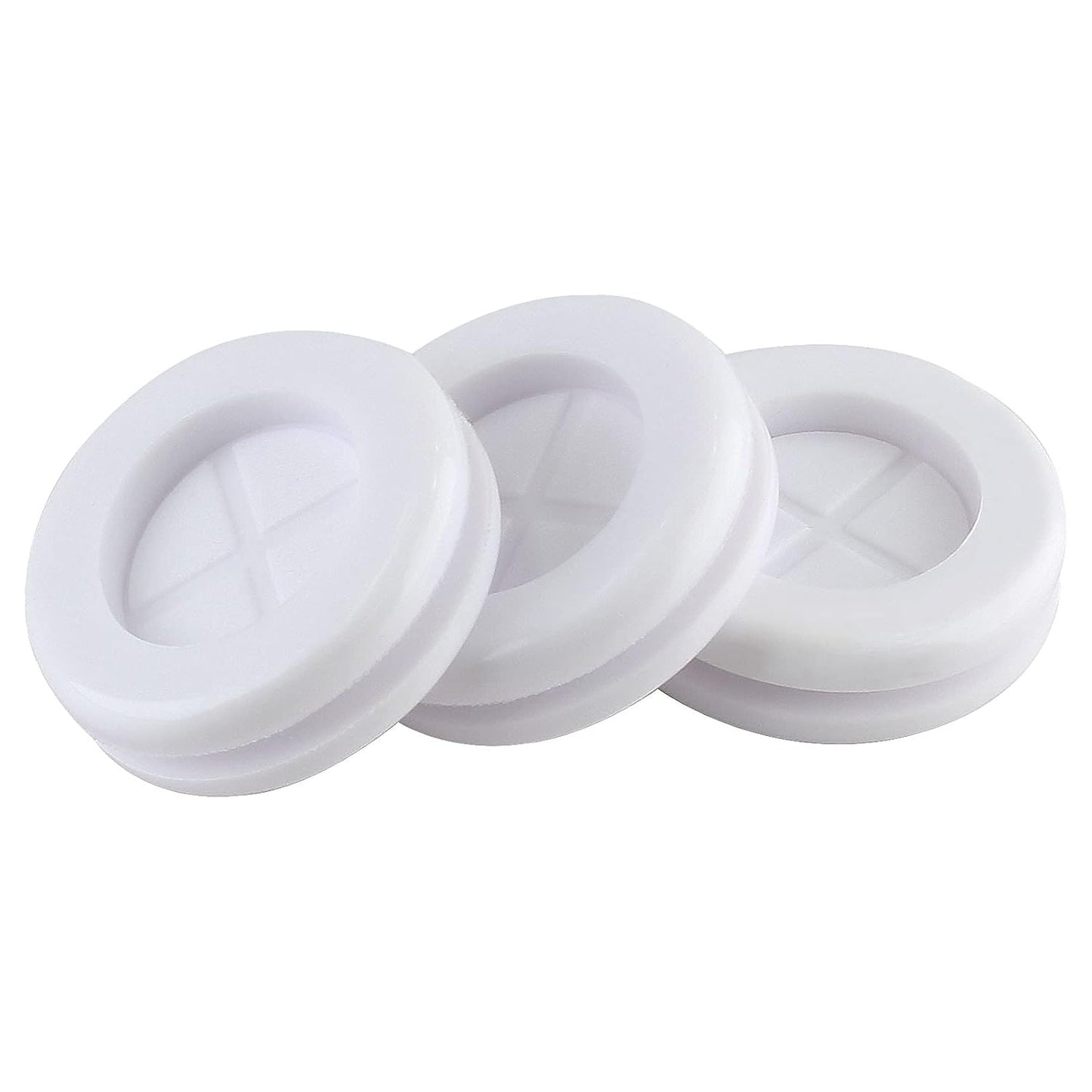 24 Pack 0.79" Inside Diameter 1" Drill Hole Rubber Grommet, Firewall Plug Grommet Rubber Grommets Wire Protection, Double Sided Round (White)