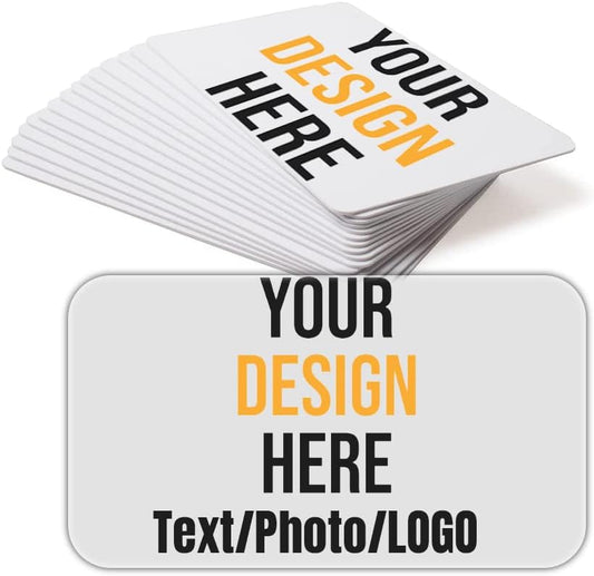 Custom Business Cards PVC Waterproof Add Photo/Text/Logo Print Your Own Business Cards Personalized Double-sided Printed Glossy Matte Frosted 0.76mm Thickness -100pcs