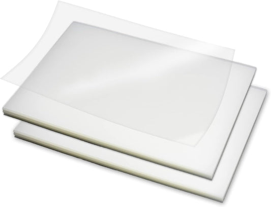Rayson Clear Binding Cover - 15 mil Polypropylene, 8-1/2 × 11 inches, Durable Un-Punched Plastic Presentation Covers, 50-Pack (PP450C)