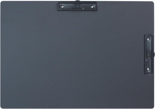 Acocony 11x17 Clipboard Double Clip Aluminium with Pen Holder Extra Large Clipboard Versatile Super Hard 11 x 17 Clipping Board Black Pack of 1