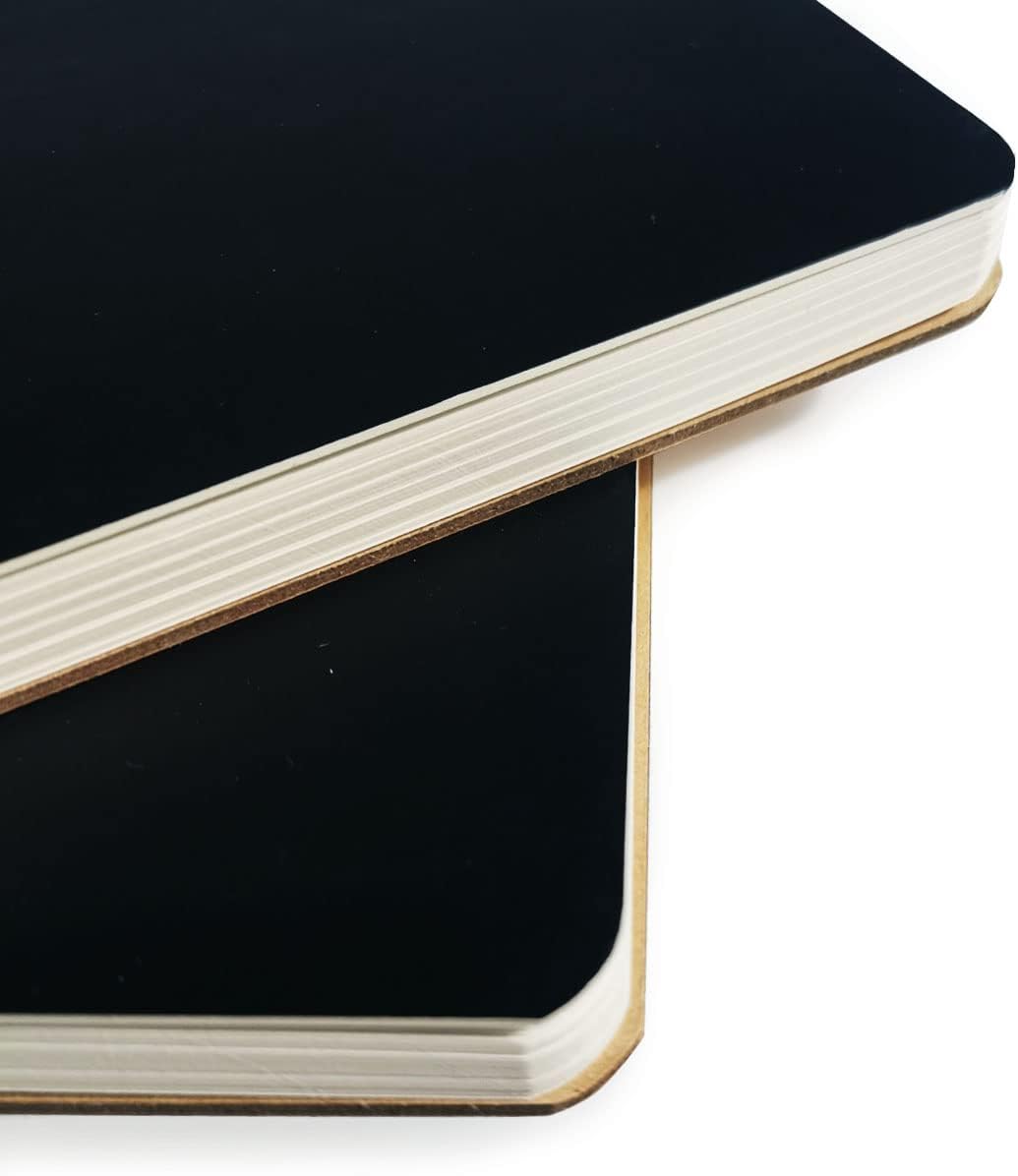 Spiral Notebook, Journal Notebook, 1Pack, Lined Paper Sketchbook, 6” x 8.2”, Black