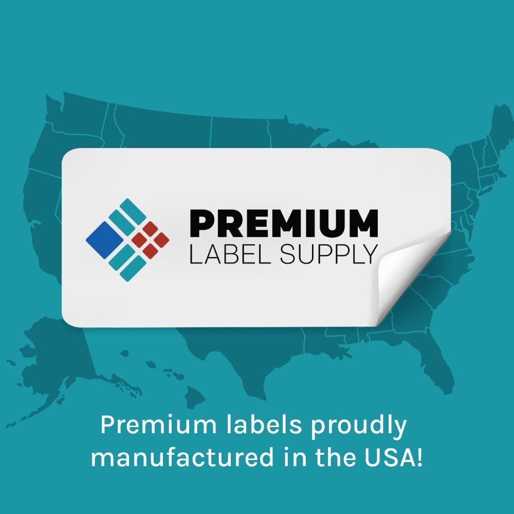 Premium Label Supply Waterproof White Address Sticker Labels – 2.625" x 1" – Laser Printers Only – (30 per Sheet), 500 Sheets - 15,000 Total Adhesive Labels