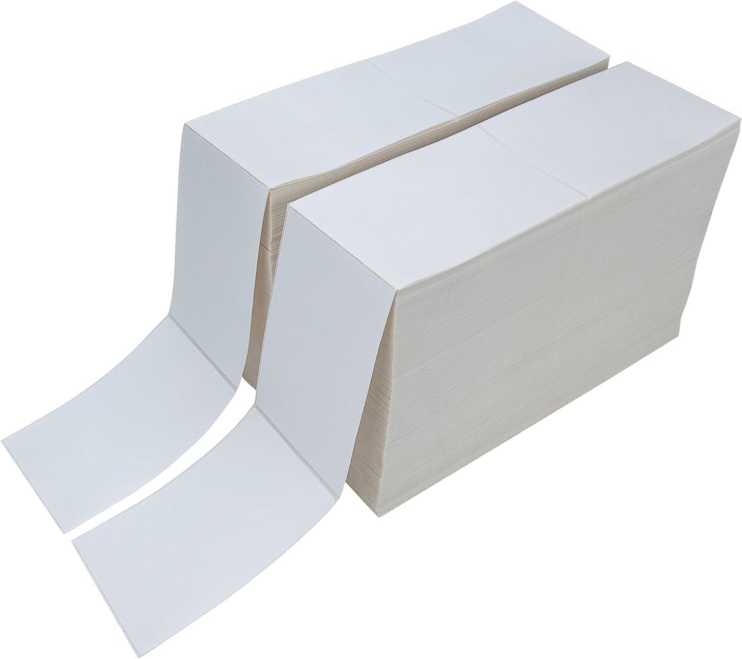 L LIKED 270000 Fanfold 4" x 6" Direct Thermal Labels With Perforated Line for Thermal Printers - Compatible With Zebra & Rollo Printer