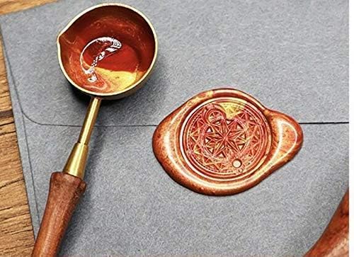 Vintage Custom Wedding Sealing Wax Seal Stamp Kit 2 Letter Heart Love Monogram Rosewood Handle Invitation Embellishment Christmas Gift Package Customize Personalized Words Wax Seal Stamp Set
