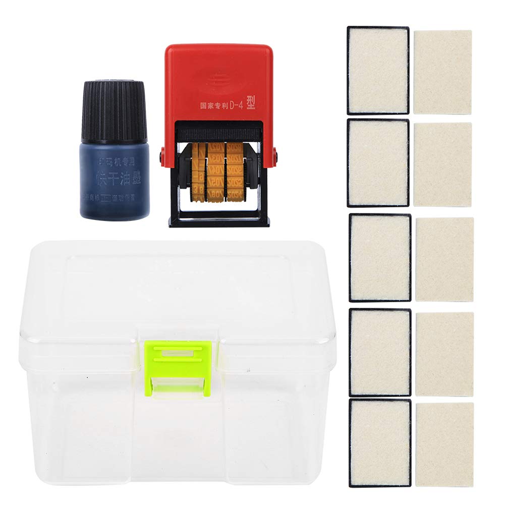 Yunseity Portable Smart Date Coding Machine, Handheld Mark Printing Machine, Ink Date Printing Machine, Plastic Bag Label Adjustable Expiry Date for Industrial