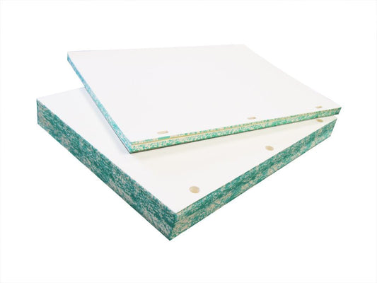 Archival Paper Watermarked 32lb Minute Paper - 11" X 8-1/2" - 100% Cotton, Acid-Free, Blank Sheets for Minute Books or Ledgers- (500 Rectangle Holes)