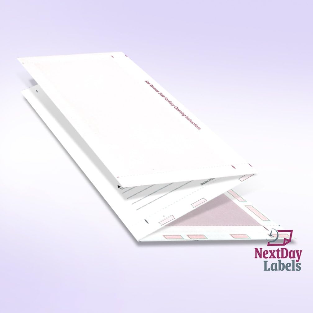 NextDayLabels - 8-1/2" x 11" Z Fold Pressure Seal Self Mailer Checks (Maroon-250)