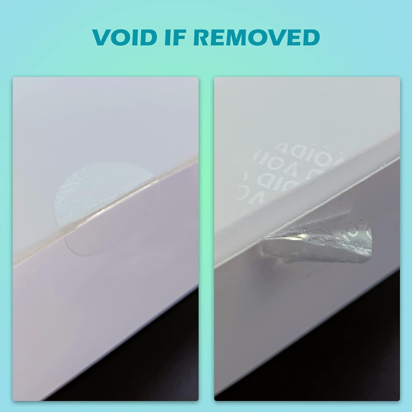 Clear Tamper Evident Stickers Package Security Seals 1 inch Transparent Round Labels Tamper Proof Stickers for Envelopes, Box and Gift Packaging(500pcs)