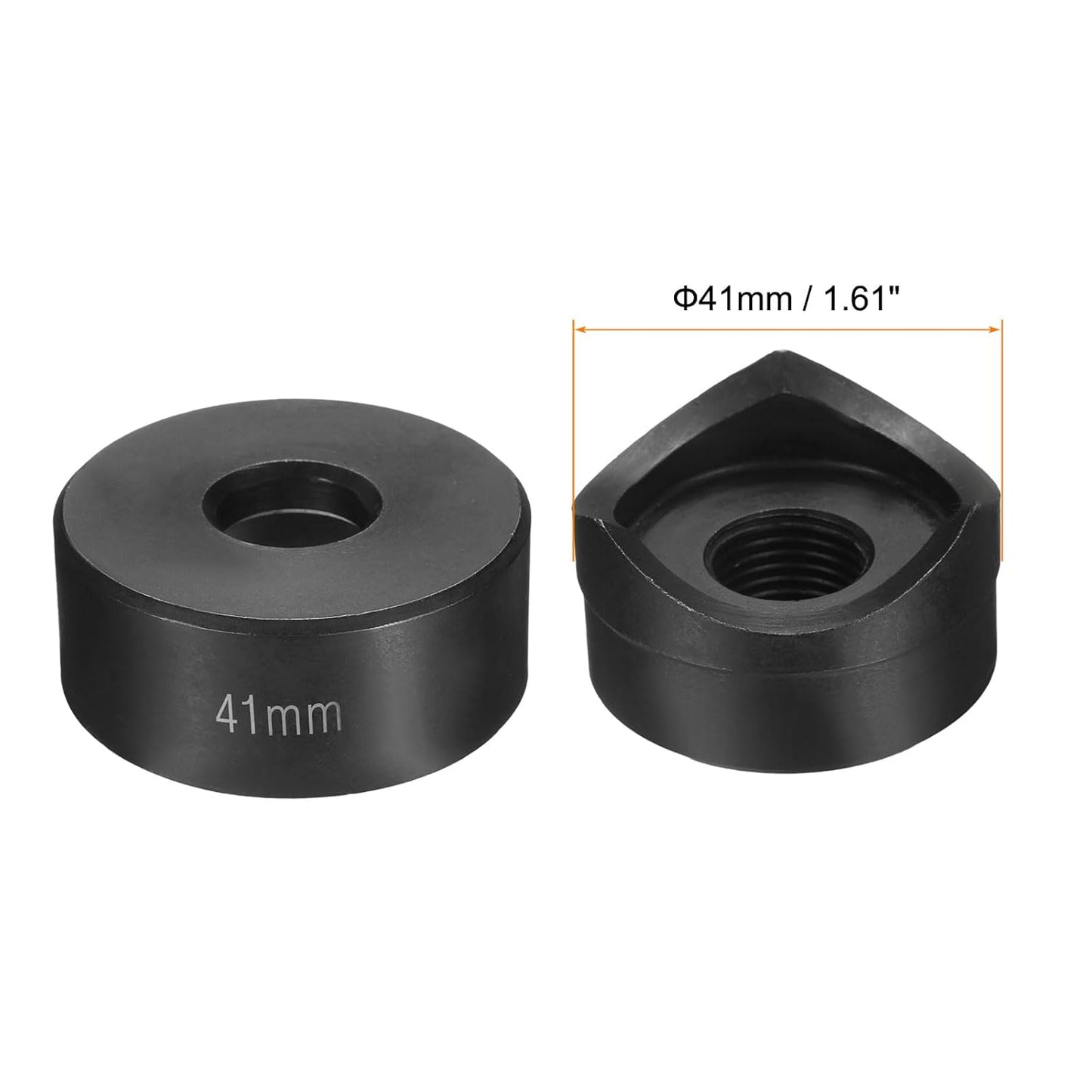 HARFINGTON Sheet Metal Punch Hole Punch 41mm Bearing Steel Precise Cutting Manual Knockout Punch Kit for Metal Steel Plate Sink Stainless Steel, Black