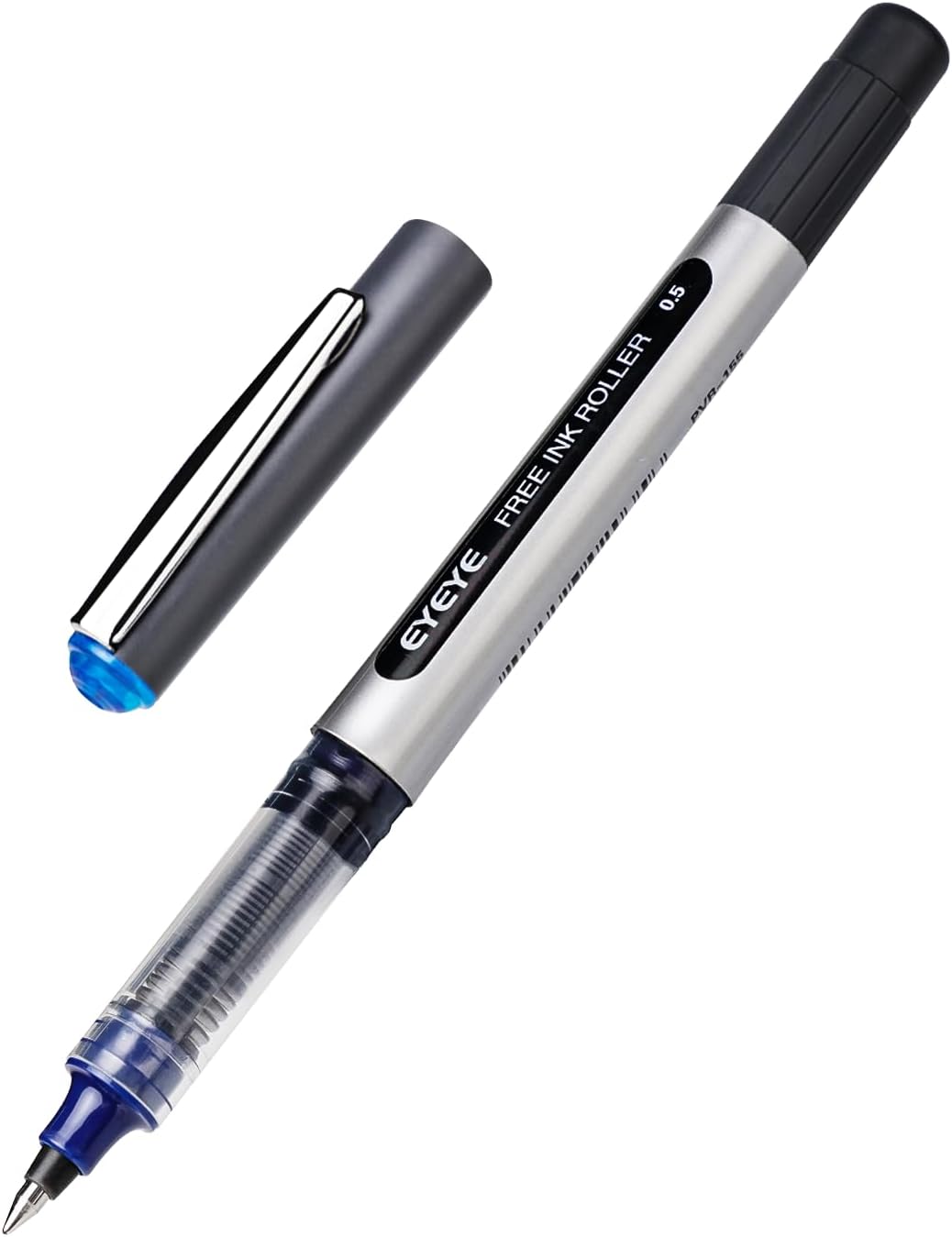 EYEYE Rollerball Pens 0.5mm, 4 Black 4 Blue Extra Fine Point Pen Quick Dry, Liquid Ink Pens Fine Point Smooth Writing Pen for Journaling, Note Taking, Office, School Supplies