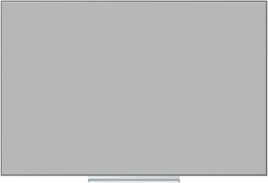 U Brands Glass Dry Erase Board, 24" x 36", 3'x2',Gray Surface, Frameless, Includes Marker