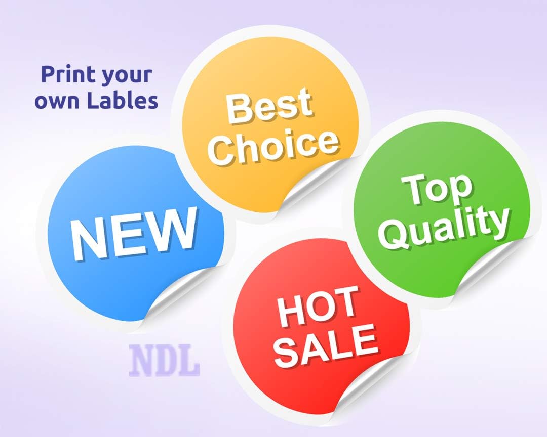 NextDayLabels – 3/4 Inch Round Labels - Round Sticker Labels for Printer - Matte White Blank Laser/Inkjet Printer Labels - Circle Stickers Printable Labels (500 Sheets, 108 Per Sheet, 54000 Labels)