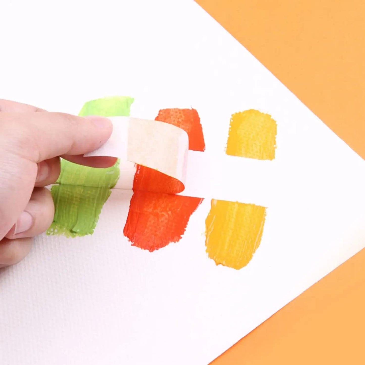 LLPT Colored Masking Tape 6 Rolls Craft Tape Total 276 Feet x 3/4 Inch Vibrant Color Painters Tape for Decorative Arts Crafts Paint Color Coding Labeling (PT1906)