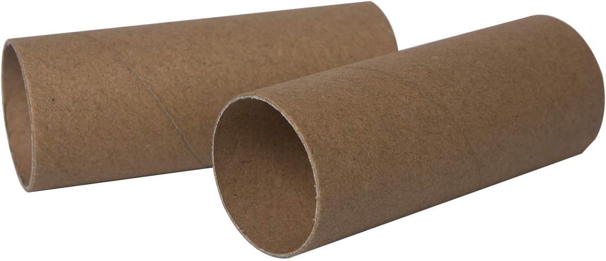 60 Pack Craft Rolls - Thick Cardboard Tubes for Craft - Round Cardboard Tubes For Crafts - Craft Tubes - Bulk Craft Round Tubes - Paper Tube for Arts & Crafts - 1.57 x 3.9 Inches - Brown