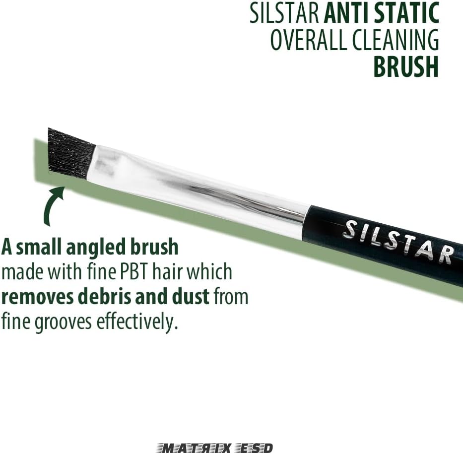 Matrix Anti Static Overall Dual-Action Cleaning Brush -Ideal for Model Kits, Figures, and Intricate Items