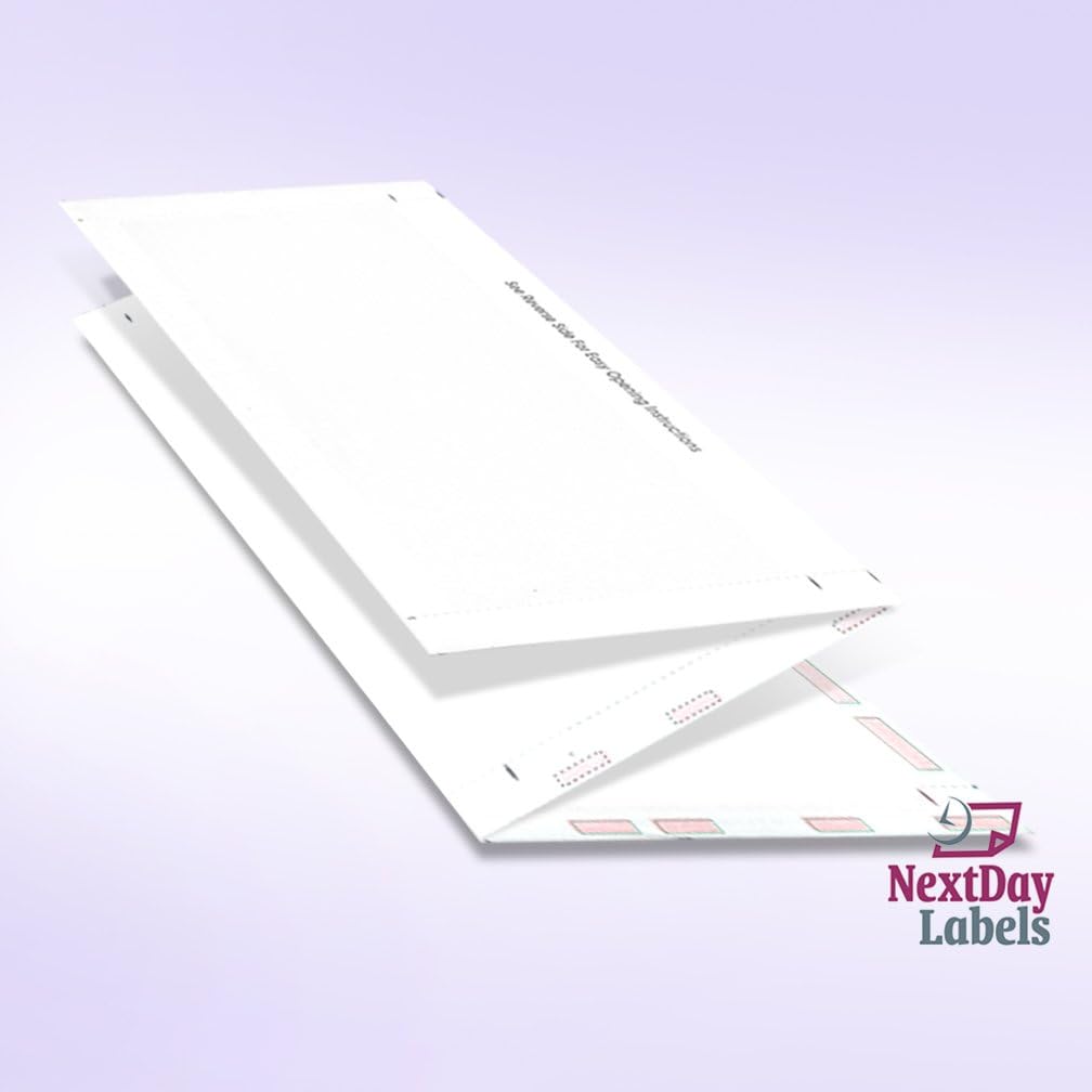 NextDayLabels - 8-1/2" x 11" Z Fold Pressure Seal Self Mailer Checks (White-1000)