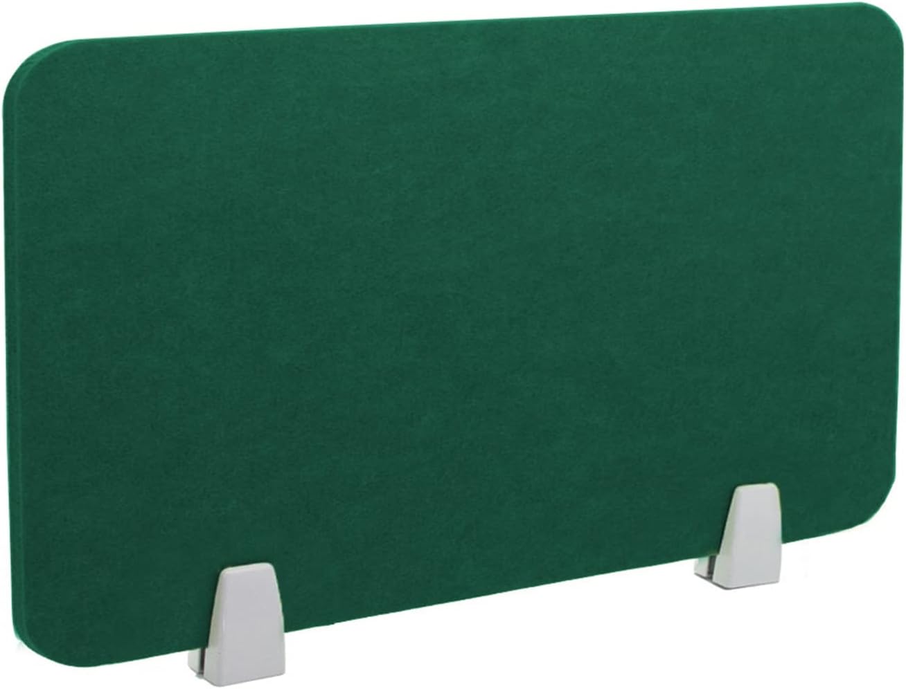 Icegrey Acoustic Desk Divider Privacy Panel Removable Sound Absorbing Desk Partition Board with 2 Clips for Student Call Centers Offices Braries Classrooms Library, Dark Green, 39x11.7