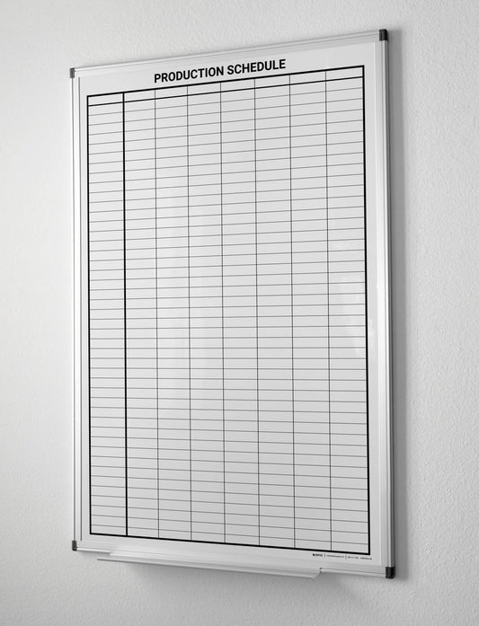 Production Schedule Portrait Whiteboard 60" x 40"