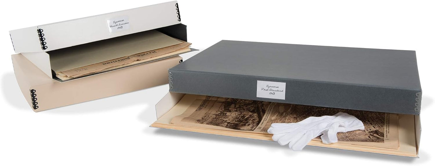 Gaylord Archival Tan Newspaper Preservation Kit - 22 3/4W x 30 7/8L x 2 7/8" H