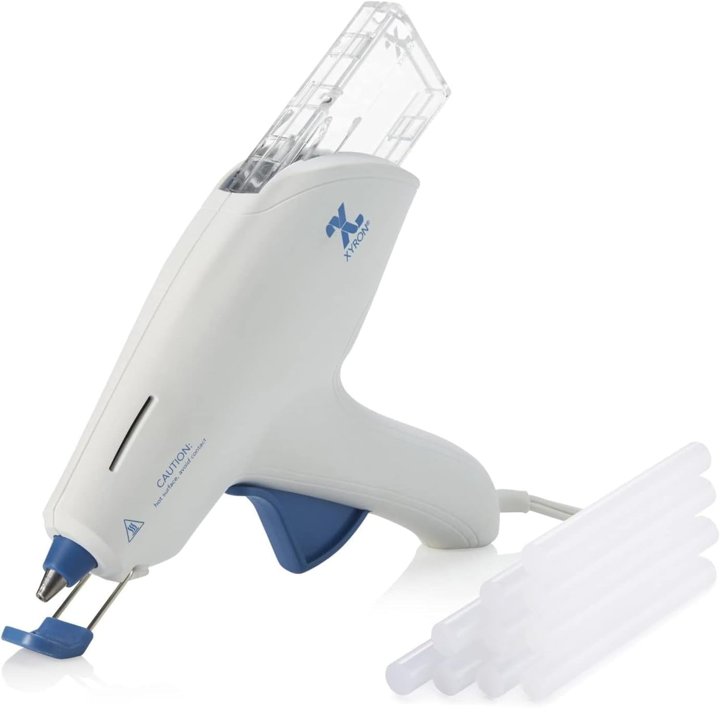 Xyron Full Size Multi-Stick Hot Glue Gun, for Craft & Crafting Projects, Convenient Cartridge Holds up to 3 Sticks, Includes 10 Full Size 4" Glue Sticks (627144)