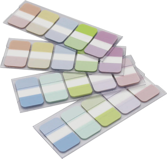 Tabs Flags Assorted Colors, 0.98 x 1.71 Inch Sticky Tabs, Easy to Post, 4 On-The-Go Dispensers/Pack, 400 Pages Total