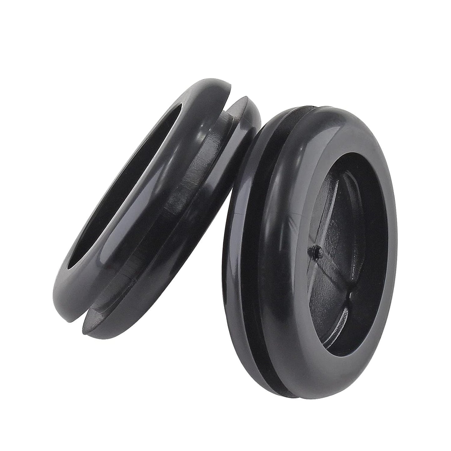 6 Pack 2" Inside Diameter 2-3/8" Drill Hole Rubber Grommet, Firewall Plug Grommet Rubber Grommets Wire Protection, Double Sided Round